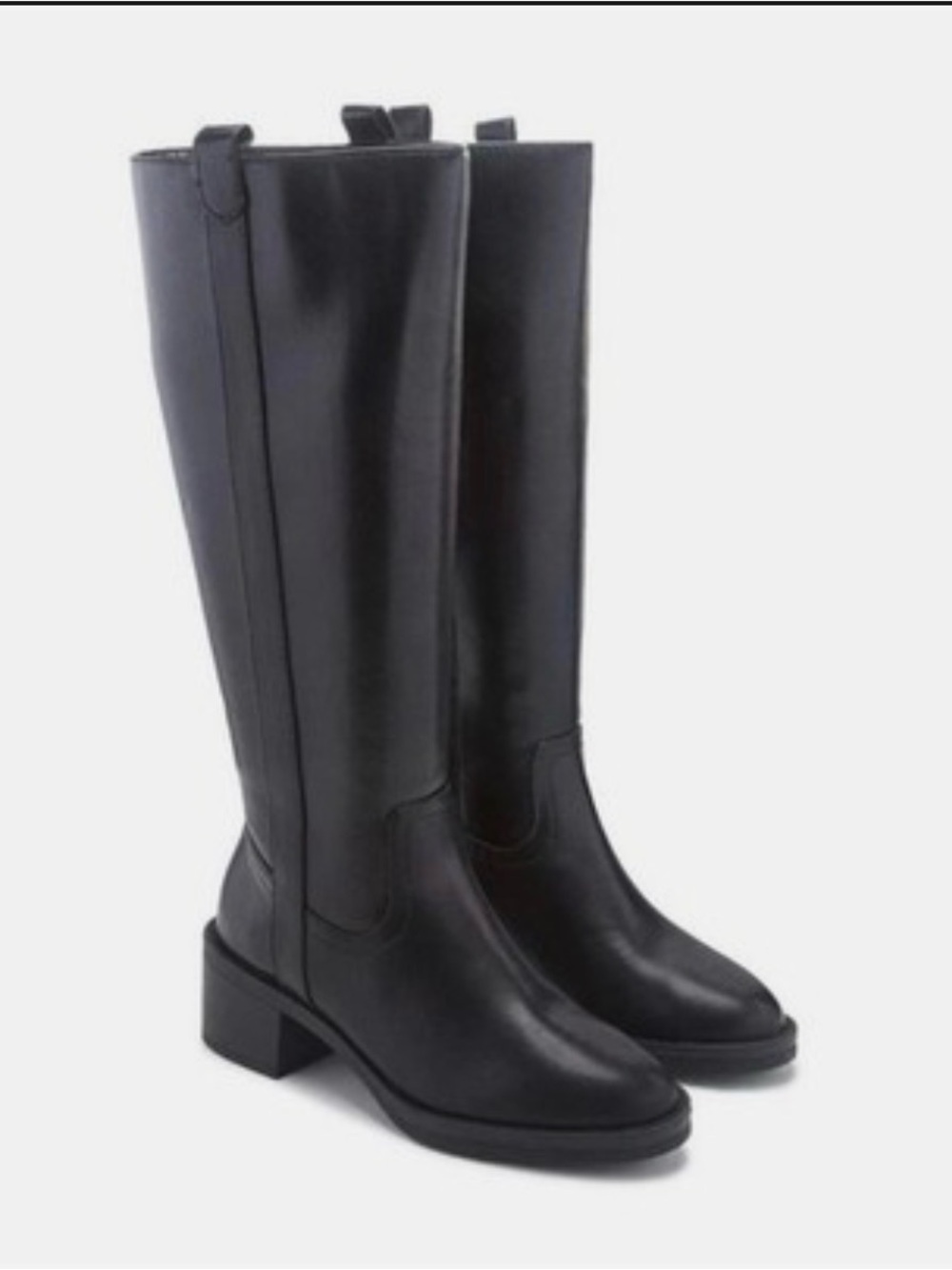 NIB Kensie Naya Knee High Boots Black Block Heel Size 10 & 11